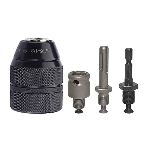 YUPEIUKLI 4 Stück 2-13 mm 1/2-20UN Anschlussgewinde Bohrfutteradapter SDS-Plus-Adapter für Bohrhammer/Bohrhammer Bohrfutter wie abgebildet von YUPEIUKLI