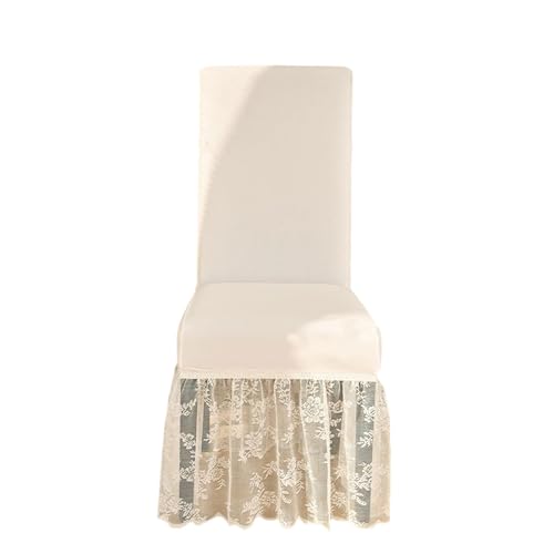 YUPEIUKLI Dehnbare Stuhlhussen aus Milchseide, Stuhlüberzüge mit Rock für Hochzeiten, Bankette und Partys YUPEIUKLI Dehnbare Stuhlhussen aus Milchseide, Stuhlüberzüge mit Rock für Hochzeiten, Bankette und Partys von YUPEIUKLI