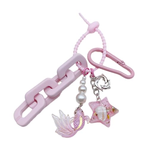 YUPEIUKLI Kreativer Telefon-Lanyard-Anhänger, schöner Conch Corp-Anhänger, Schlüsselanhänger, Telefon-Charm, Schlüsselbund für Modebegeisterte von YUPEIUKLI