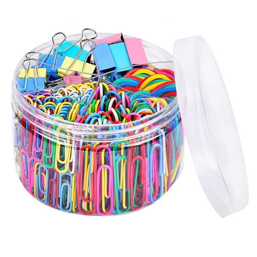 YUPEIUKLI Papier-Fix-Clips, Stifthalter-Clips, Notebook-Halter, Büroklammern, Binder-Clips, tragbare Buchnadel für Notebook, Journal, Planer von YUPEIUKLI