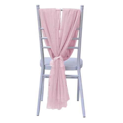YUPEIUKLI Weiße Stuhlschärpen, Elegantes Display für Hochzeitsgangdekorationen, transparenter Tüllstoff für Eventvorhänge YUPEIUKLI Weiße Stuhlschärpen, Elegantes Display für Hochzeitsgangdekorationen, transparenter Tüllstoff für Eventvorhänge von YUPEIUKLI