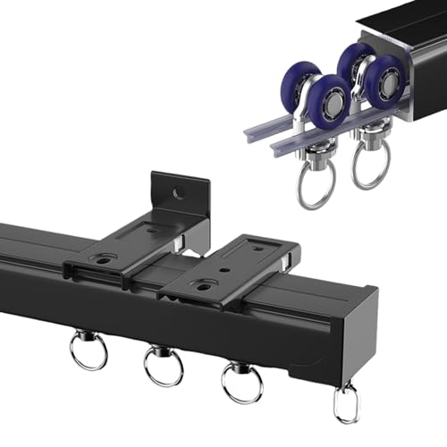 Deckenschiene Robuste Gardinenleisten, Vorhangschiene 1 Läufig, Gardinen für Schienen Aluminium Wand/Hängen Montage, Aluminium Gardinenschiene für Raumteiler, Wohnzimmer, Schlafzimmer, Büro(Frankreich Deckenschiene Robuste Gardinenleisten, Vorhangschiene 1 Läufig, Gardinen für Schienen Aluminium Wand/Hängen Montage, Aluminium Gardinenschiene für Raumteiler, Wohnzimmer, Schlafzimmer, Büro(Frankreich von YUQIWKK