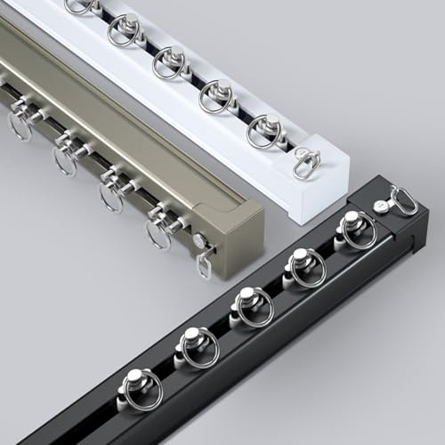 Gardinenschiene 1-läufig, Aluminium Vorhang Schienensystem, Schwerlast Vorhangschienen Deckenmontage Vorhangstange für Büro, Wohnzimmer, Schlafzimmer, Decke Oder Wand Montage(Frankreich,330cm(10.8ft)) Gardinenschiene 1-läufig, Aluminium Vorhang Schienensystem, Schwerlast Vorhangschienen Deckenmontage Vorhangstange für Büro, Wohnzimmer, Schlafzimmer, Decke Oder Wand Montage(Frankreich,330cm(10.8ft)) von YUQIWKK