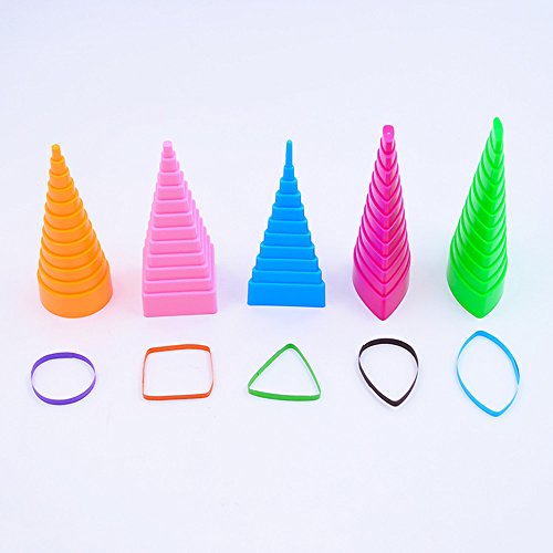 YURROAD Quilling Werkzeug 5pcs Quilling Border Buddy Towers für Quilling Papier 5 Formen Quilling Tools Quilling Moulds von YURROAD