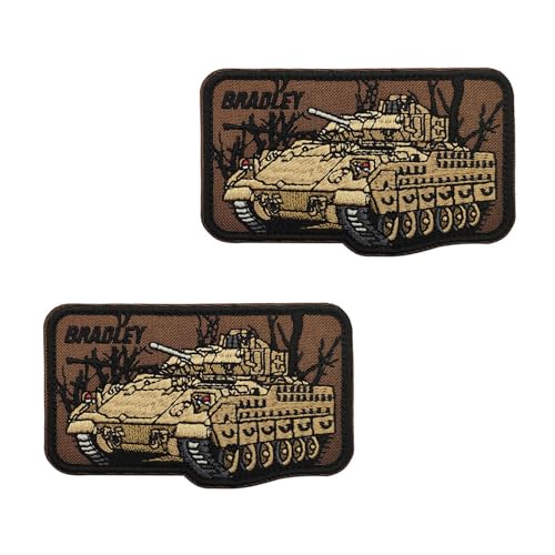 Taktische Stickerei Patch,gemischte Farbe Stoff Abzeichen,Spaß militärischen Tank Design,langlebig Outdoor Ausrüstung Accessoire (Wie gezeigt,01) von YUSENGMOO