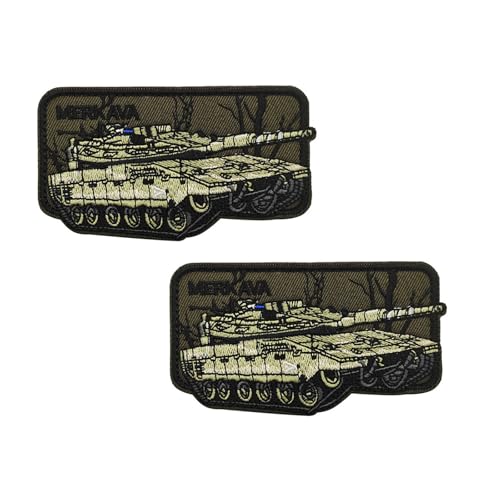 Taktische Stickerei Patch,gemischte Farbe Stoff Abzeichen,Spaß militärischen Tank Design,langlebig Outdoor Ausrüstung Accessoire (Wie gezeigt,03) von YUSENGMOO