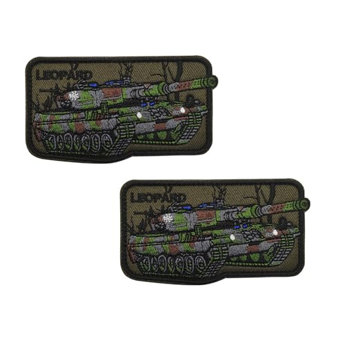 Taktische Stickerei Patch,gemischte Farbe Stoff Abzeichen,Spaß militärischen Tank Design,langlebig Outdoor Ausrüstung Accessoire (Wie gezeigt,04) von YUSENGMOO