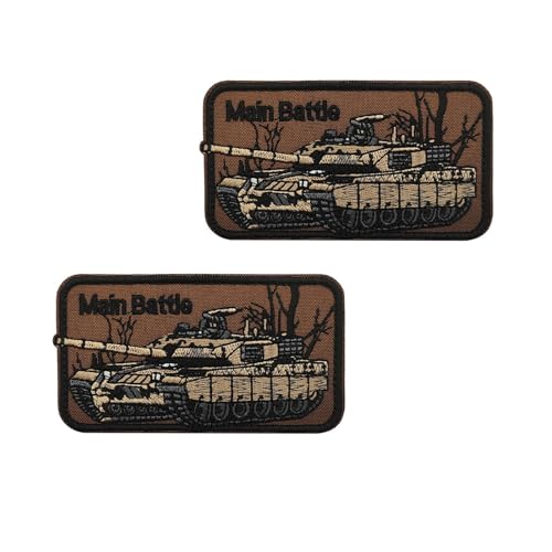 Taktische Stickerei Patch,gemischte Farbe Stoff Abzeichen,Spaß militärischen Tank Design,langlebig Outdoor Ausrüstung Accessoire (Wie gezeigt,05) von YUSENGMOO