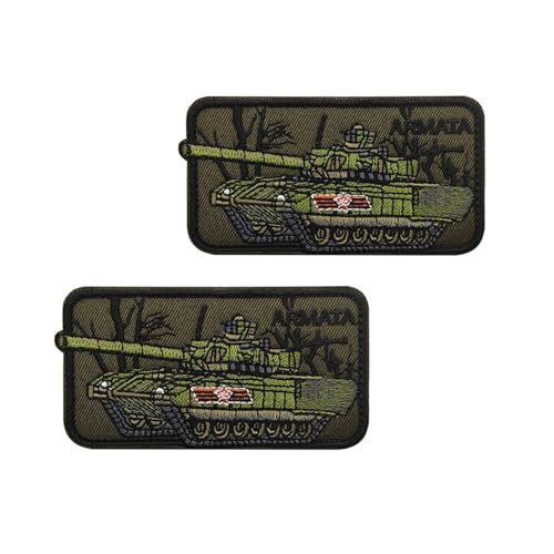 Taktische Stickerei Patch,gemischte Farbe Stoff Abzeichen,Spaß militärischen Tank Design,langlebig Outdoor Ausrüstung Accessoire (Wie gezeigt,06) von YUSENGMOO