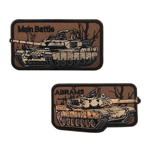 Taktische Stickerei Patch,gemischte Farbe Stoff Abzeichen,Spaß militärischen Tank Design,langlebig Outdoor Ausrüstung Accessoire (Wie gezeigt,08) von YUSENGMOO