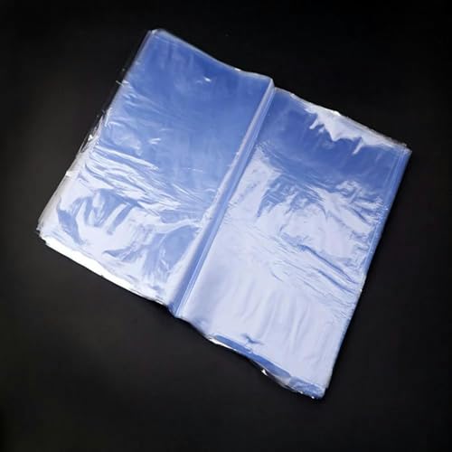 100 Stück/Los transparente PVC-Schrumpfbeutel für Kosmetik, Basteln, Verpacken, Schrumpfmembran, Kunststofffolie, Verpackungsbeutel-18 x 30 cm-Andere von YUTBG