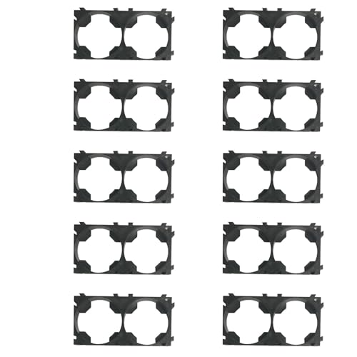 YUXITA 10 x flexible 26650-Lithium-Batterien-Zellenhalter, stapelbare Halterung, Wärmeableitung für Leistungsanpassung von YUXITA