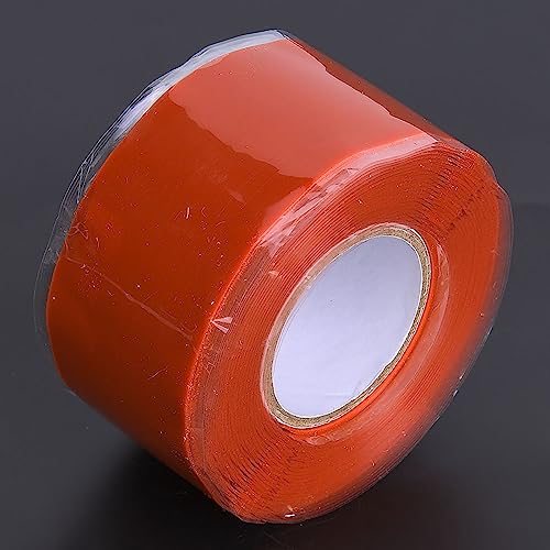 YUYTE Wasserbeständiges Klebeband, Stark Haftendes Reparaturzubehör für PVC-PPR-Rohre, Weiß/rot, Schnelle Abdichtung, Flexibilität, PVC, PPR, Metallrohre, Eisengussrohre, (Rot) von YUYTE