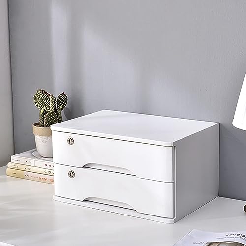 Schreibtisch Schubladenbox - Schreibtisch Aktenschrank - Schreibtisch Organizer, Aktenschrank Mit Schloss, Schreibtisch-Schubladenschrank, Holz-Aktenschrank/Schreibtisch-Aufbewahrungsbox ( Color : A ) von YUZDNM