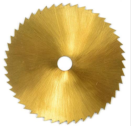 60mm Kreissägeblatt, 72 Zähne Hochgeschwindigkeitsstahl Kreissägeblatt Kleine Schneidscheibe für Metall Holz Kunststoff(6.35mm) von YWBL-WH