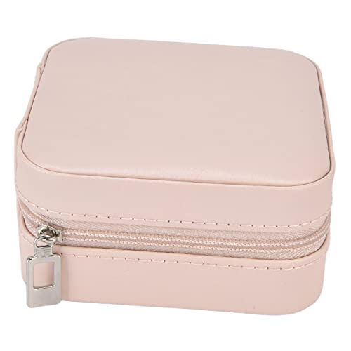 YWBL-WH Schmuckschatulle für Frauen Mädchen, Leder Mini Schmuck Aufbewahrungsbox Tragbare Reisebox Organizer für Ohrring Halskette von YWBL-WH