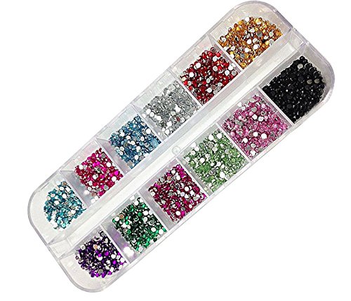 3000 Diamanten Nagelfarben Andere Steine Für Gesichtsmassage (Multicolor, One Size) von YWJewly