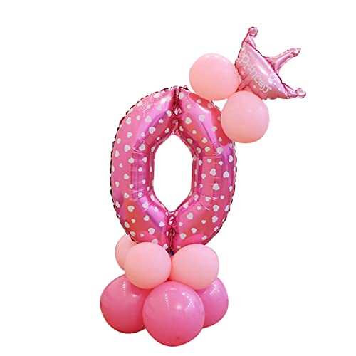 Luftballons Hochzeit Helium Party Inch Party 32 DIY Digital Balloons Luftballons Dekoration Geburtstagsfolie Home Decor Gasflasche Einweg (A, One Size) von YWJewly