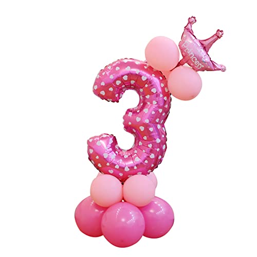 Luftballons Hochzeit Helium Party Inch Party 32 DIY Digital Balloons Luftballons Dekoration Geburtstagsfolie Home Decor Gasflasche Einweg (D, One Size) von YWJewly