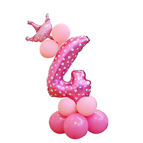 Luftballons Hochzeit Helium Party Inch Party 32 DIY Digital Balloons Luftballons Dekoration Geburtstagsfolie Home Decor Gasflasche Einweg (E, One Size) von YWJewly