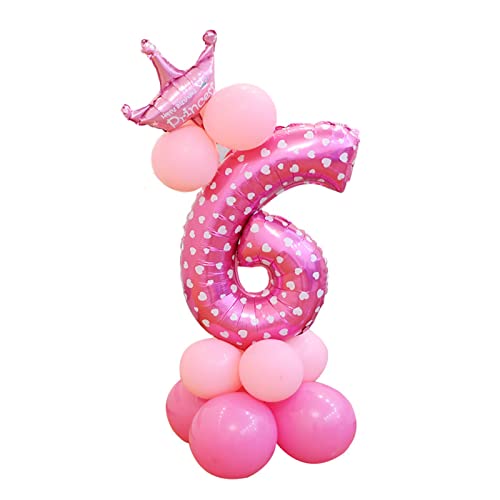 Luftballons Hochzeit Helium Party Inch Party 32 DIY Digital Balloons Luftballons Dekoration Geburtstagsfolie Home Decor Gasflasche Einweg (G, One Size) von YWJewly