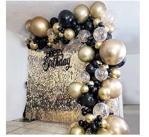 Luftballons Kinder Die Möglichkeiten für Spaß sind It's Party Time Ballonkettenset Geburtstagsfeier Abschlussfeier Hochzeit Ballons. Jugendweihe (Black, One Size) von YWJewly