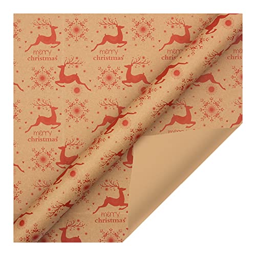 Weihnachten Fensterbilder Kinder Weihnachtsgeschenkpapier Weihnachtsgeschenke Weihnachtsgeschenkpapier 20''*27,5'' Santa Merry Christmas Schneeflocken Plaid (9-F, One Size) von YWJewly