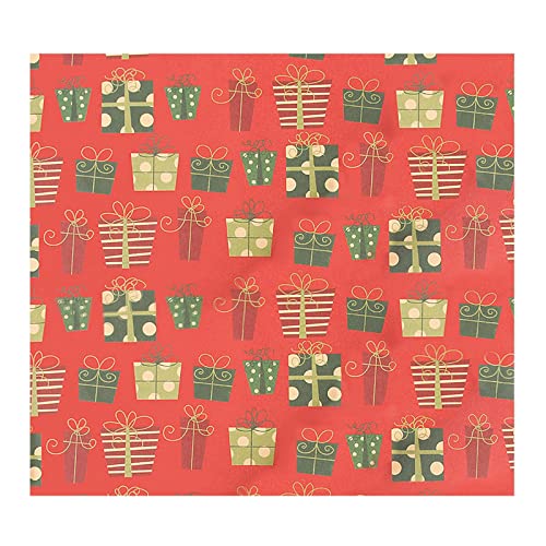 Weihnachtsdeco Weihnachtsgeschenkpapier Weihnachtsgeschenke Weihnachtsgeschenkpapier 20''*27,5'' Santa Merry Christmas Schneeflocken Plaid (5-C, One Size) von YWJewly