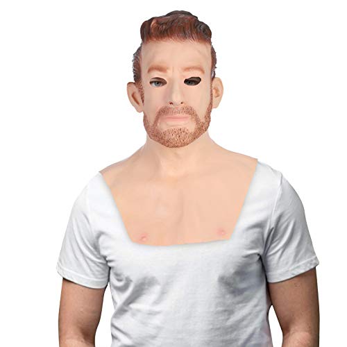 YWJewly Halloween Cosplay Erwachsenenferien Me-The Other Man Supersoft Maske Ältere Maske Zählrahmen (Multicolor, One Size) von YWJewly