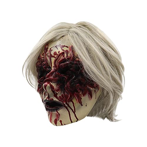 YWJewly Halloween Deko Gruselig Halloween Scary Kopfbedeckung Fork Kopfbedeckung Accessoire (White, One Size) von YWJewly