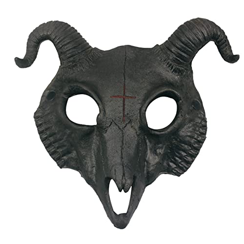 YWJewly Halloween-Maske Halloween Scary Headgear Fork Headgear Headgear Bloody Headgear Creepy Horrific Head Headgear Costumer Evil Dead Cosplay Party Requisiten Weihnachten (Black, One Size) von YWJewly