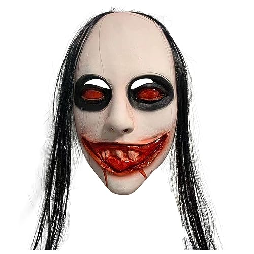 YWJewly Halloween Masks Halloween Gesicht erschreckt Menschen lustige Haus Verkleidung Requisiten Kopfbedeckung Mehrfarbig (Black, One Size) von YWJewly