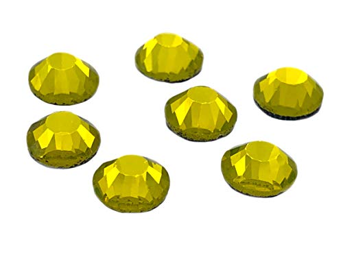 1440 x (Light AB SS20 (4,8 mm), 45 Farben, 5 Größen, 7767 Glas-Strasssteine, flache Rückseite, Strasssteine mit Kleberückseite, Packung mit 1440 Kristallen von YXBZKGDCNG