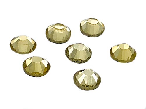 1440 x (Light AB SS20 (4,8 mm), 45 Farben, 5 Größen, 7767 Glas-Strasssteine, flache Rückseite, Strasssteine mit Kleberückseite, Packung mit 1440 Kristallen von YXBZKGDCNG