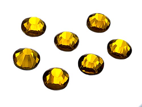 1440 x (Light AB SS20 (4,8 mm), 45 Farben, 5 Größen, 7767 Glas-Strasssteine, flache Rückseite, Strasssteine mit Kleberückseite, Packung mit 1440 Kristallen von YXBZKGDCNG