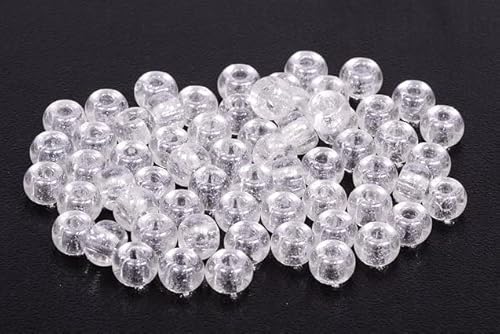 25 g Mischung aus kleinen Rocailles-Perlen und Blasen, 2–10 mm, tschechische Glasperlen, gemischt, kleine Packung, Kristall-Häma, 2/0 x 2/0 mm, 300 Stück von YXBZKGDCNG