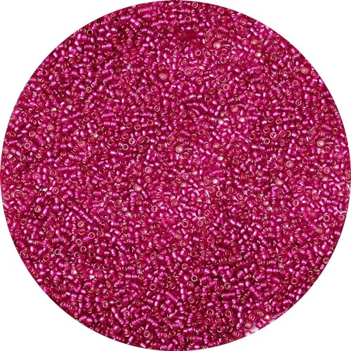 Glasperlen für Armbandherstellung, kleine rosa Perlen, Bastelperlen für Schmuckherstellung, für selbstgemachte Halsketten, Ohrringe, Schlüsselanhänger und Basteln, Weinrot, 4 mm, 10.0000 Stück von YXBZKGDCNG