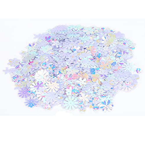 Konfetti, blumenförmige Glitzer-Pailletten, Glitzerkonfetti, bunte Pailletten für Bastelarbeiten, Party, Hochzeit, Streuteil-Dekoration, Zubehör (3) Geschenke von YXBZKGDCNG