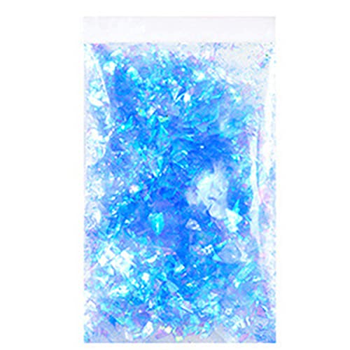 Schillernde Glitzer-Paillettenflocken, bunt, fluoreszierendes Glas, Papier, Harz, Epoxidharz, bunt, fluoreszierend, Maniküre für DIY Chunky Glitter von YXBZKGDCNG