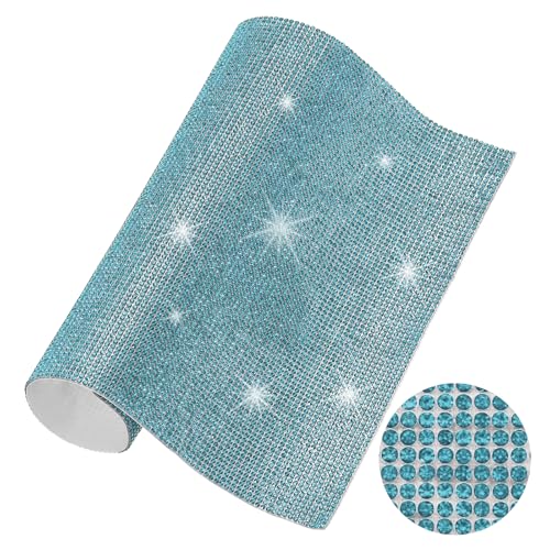 Strass-Blatt, 23,9 x 20,1 cm, selbstklebende Strass-Aufkleber für Bastelarbeiten, Geschenke, Handy, Auto-Dekorationen, AB-Farbe von YXBZKGDCNG