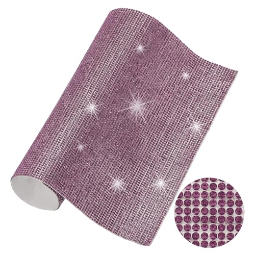 Strass-Blatt, 23,9 x 20,1 cm, selbstklebende Strass-Aufkleber für Bastelarbeiten, Geschenke, Handy, Auto-Dekorationen, AB-Farbe von YXBZKGDCNG