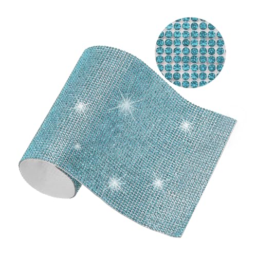 Strass-Blatt, 23,9 x 20,1 cm, selbstklebende Strass-Aufkleber für Bastelarbeiten, Geschenke, Handy, Auto-Dekorationen, AB-Farbe von YXBZKGDCNG