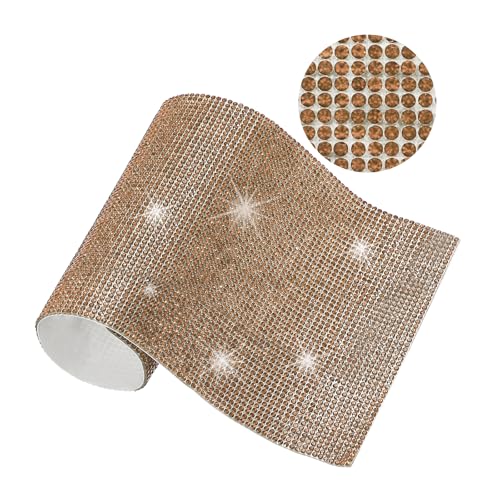 Strass-Blatt, 23,9 x 20,1 cm, selbstklebende Strass-Aufkleber für Bastelarbeiten, Geschenke, Handy, Auto-Dekorationen, AB-Farbe von YXBZKGDCNG