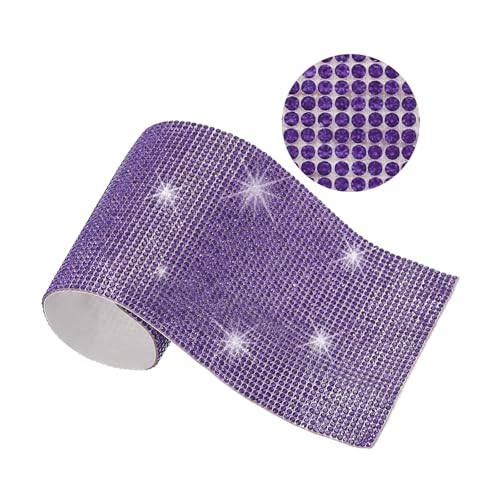 Strass-Blatt, 23,9 x 20,1 cm, selbstklebende Strass-Aufkleber für Bastelarbeiten, Geschenke, Handy, Auto-Dekorationen, AB-Farbe von YXBZKGDCNG