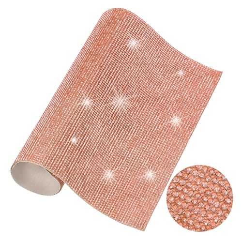 Strass-Blatt, 23,9 x 20,1 cm, selbstklebende Strass-Aufkleber für Bastelarbeiten, Geschenke, Handy, Auto-Dekorationen, AB-Farbe von YXBZKGDCNG