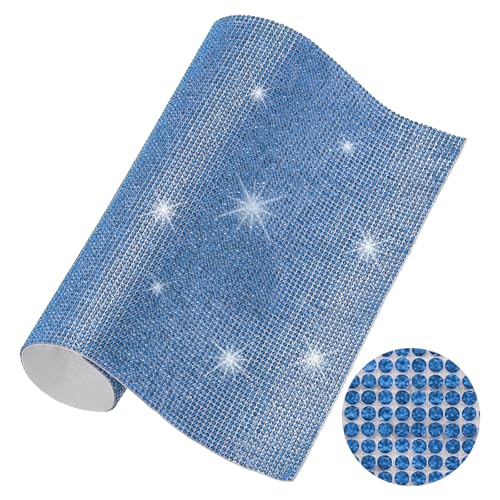 Strass-Blatt, 23,9 x 20,1 cm, selbstklebende Strass-Aufkleber für Bastelarbeiten, Geschenke, Handy, Auto-Dekorationen, AB-Farbe von YXBZKGDCNG