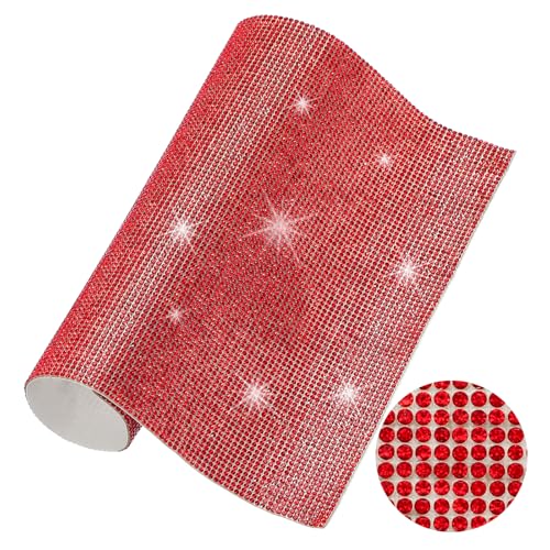 Strass-Blatt, 23,9 x 20,1 cm, selbstklebende Strass-Aufkleber für Bastelarbeiten, Geschenke, Handy, Auto-Dekorationen, AB-Farbe von YXBZKGDCNG