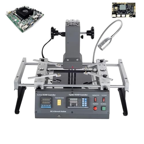 YXFAZPP Infrarot-Nacharbeitsstation, Zerlegen des BGA-Chips, Infrarot-Lötstation mit digitaler Anzeige, zum Löten von CBGA CCGA CSP QFN MLF PGA, Kunststoffanschlüssen von YXFAZPP