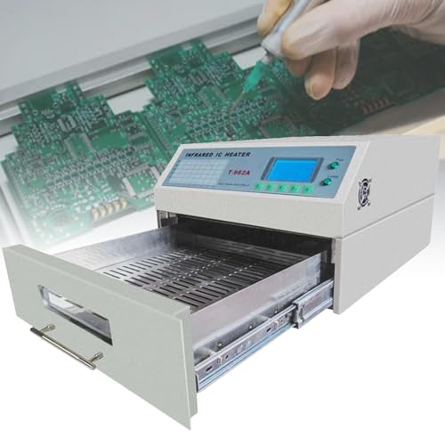 YXFAZPP Infrarot-Reflow-Ofen, BGA-Rework-Station, professionelle Infrarot-Heizung, automatische Reflow-Lötmaschine (T962A) von YXFAZPP