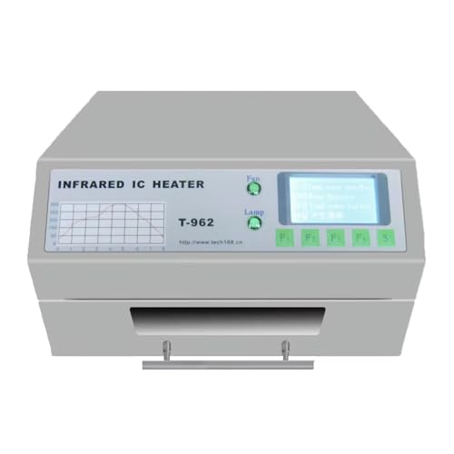 YXFAZPP Reflow-Lötstation, 800 W/1500 W/2500 W Infrarot-Reflow-Ofen, professionelle Infrarot-Heizung, PCB-Rework-Station, automatische Reflow-Lötmaschine (962) von YXFAZPP